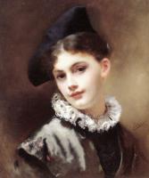 Gustave Jean Jacquet - A Coquettish Smile
